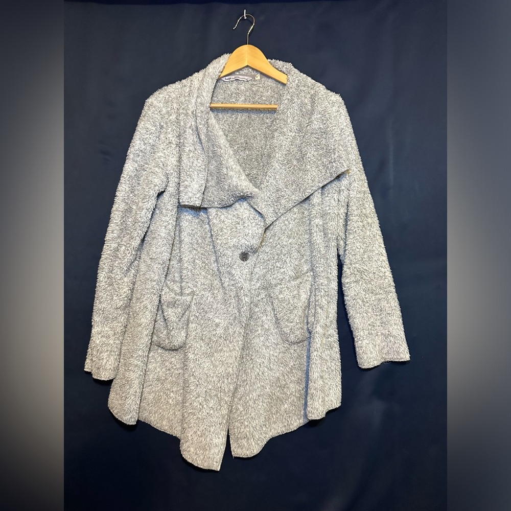 Hugs from Soft Surroundings Fleece Hug-Me Cardigan Jacket Oversize Size S